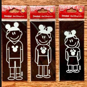 Disneyland/Walt Disney World Family Window Decals Dad, Mom, Girl MickeyEars